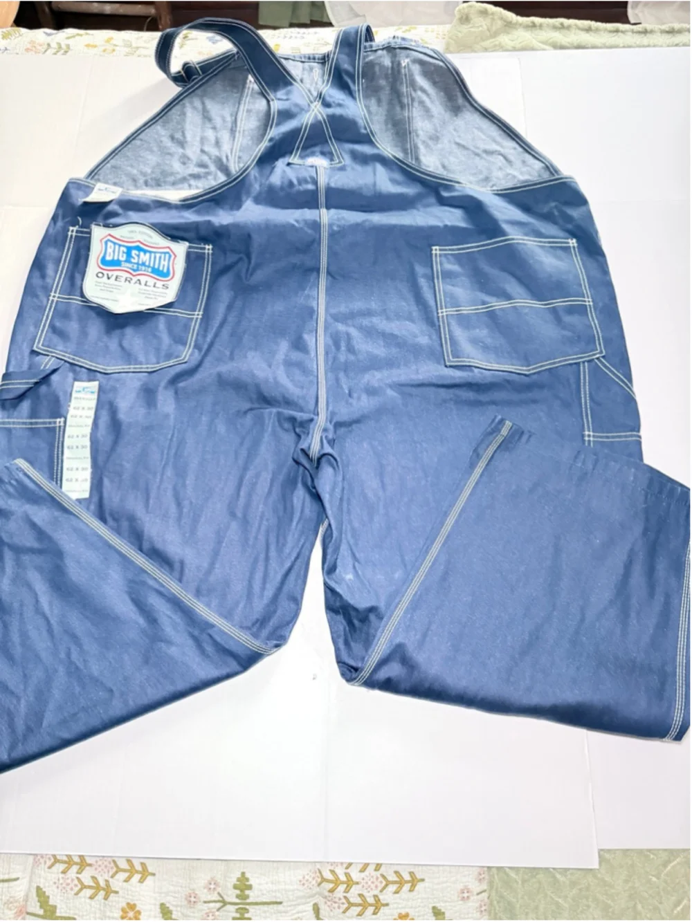 Big Smith blue denim bib overalls. NWT 62x30 #bigmen #workwear #farm